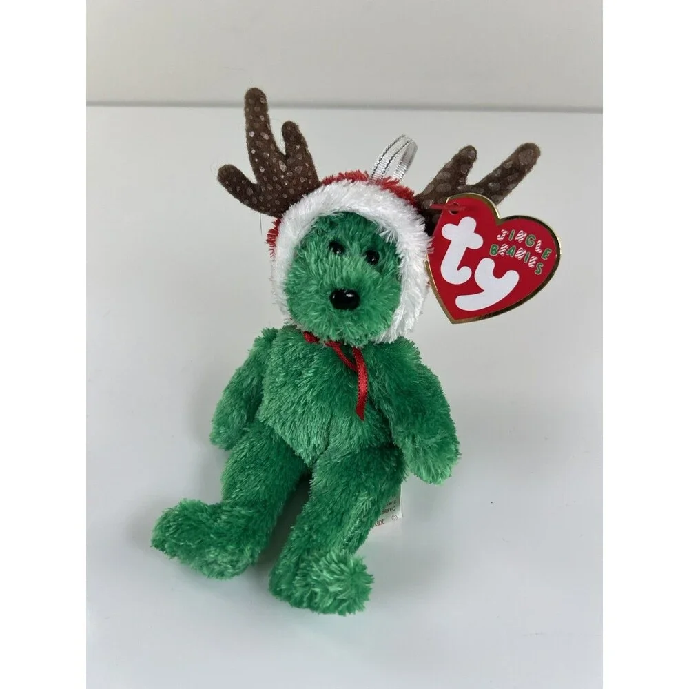 Ty Ornament 2002 HOLIDAY TEDDY the Bear Christmas Jingle Beanies 5